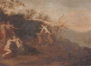 unknow artist An open landscape with nymphs and satyrs France oil painting artist